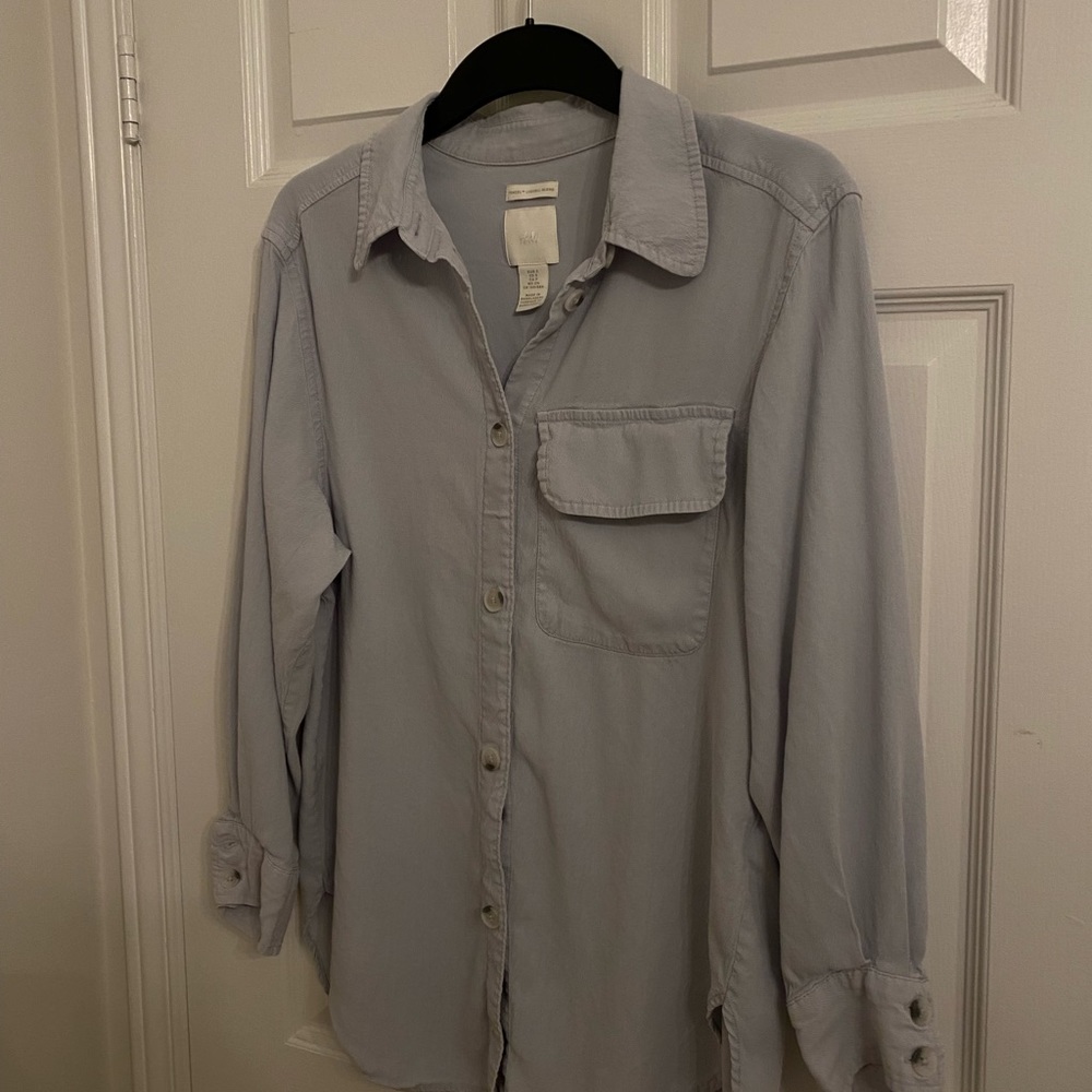 BLUE BUTTON DOWN SHIRT H&M